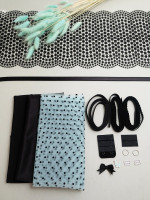 Net Lace Polkadot Mesh Bra Kit