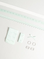 mint green add kit for bra making