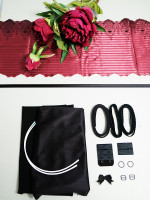 red and black bra kit supportive