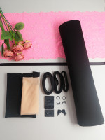 Neon pink and black bra kit