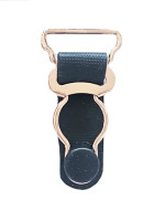 Vintage Black Rose Gold Suspender Clips
