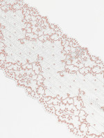 rose gold and white stretch bra lace