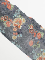 black grey sequin stretch lace lace