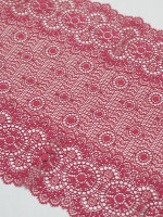 Dark Red 24cm Stretch Lace