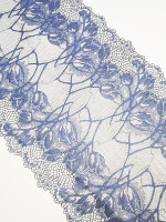 wide blue stretch lace