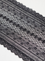 Sophistication Black 17cm Stretch Lace