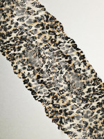 narrow leopard print stretch lace