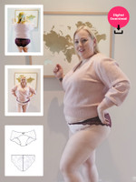 curves plus size lacey knickers sewing pattern
