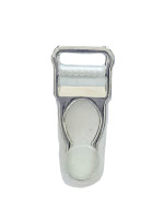 Clear Silver Suspender Clips