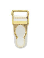 Clear Gold Suspender Clips