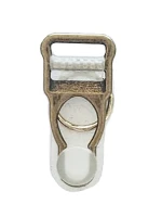 Clear Bronze Suspender Clips