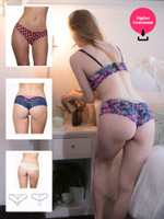 Triangle Insert Lace Leg String Pattern
