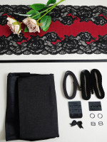 red and black bra kit