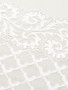 ivory wide double scallop edge strong firm floral stretch lace for bra making