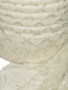 ivory wide double scallop edge strong firm floral stretch lace for bra making