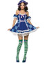 dress, petticoat, puff armbands, g-string and hat