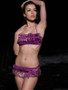 Purple Ruffle Bikini set