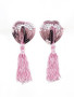 Sequin pink with pink tassel pasties