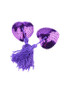 Sequin purple with purple tassel pasties