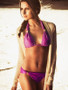 Purple halter neck bikini