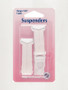 White Suspender Set 15mm Hemline