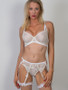 Dart bra lined with Ivory Rigid Sheer Nylon