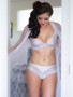 Fine White Fabric Stretch Lace