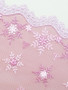 Mauve Snowflakes 20cm Rigid Lace