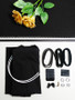 black cotton bra kit