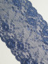 wide navy stretch bra lace sold by the metre