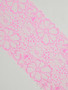 bright pink floral stretch lace