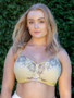 Lemon Polkadot Lace Cup Bra Kit