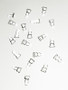 white silver suspender clips