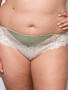 Triangle Insert Lace Leg String Curves Pattern