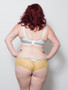 Triangle Insert Lace Leg String Curves Pattern