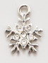 Silver Snowflake Bra Charm