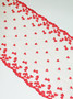 red heart embroidered bra lace