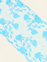 wide aqua blue bra lace non stretch