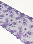 purple star silver lurex bra lace