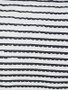 white and black scallop edge elastane lycra fabric