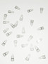 clear gunmetal suspender clips