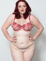 Warm Red Lace Cup Bra Kit