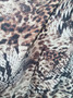 snakeskin animal print Lycra for swimwear and bras