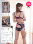 Lace bralette suspender and thong downloadable sewing pattern