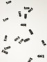 black and clear plastic suspender clips