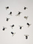 Black Garter Clips