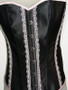 Black Corset with pink lace detail