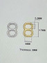 small swimwear fabric slides and rings