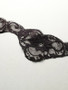 Ebony Black Galloon 12cm Rigid Lace Precut