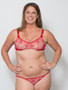 Dart bra in Racey Red Rigid Lace